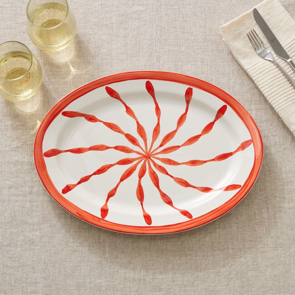 Cabana Handpainted Serveware Platter West Elm Australia